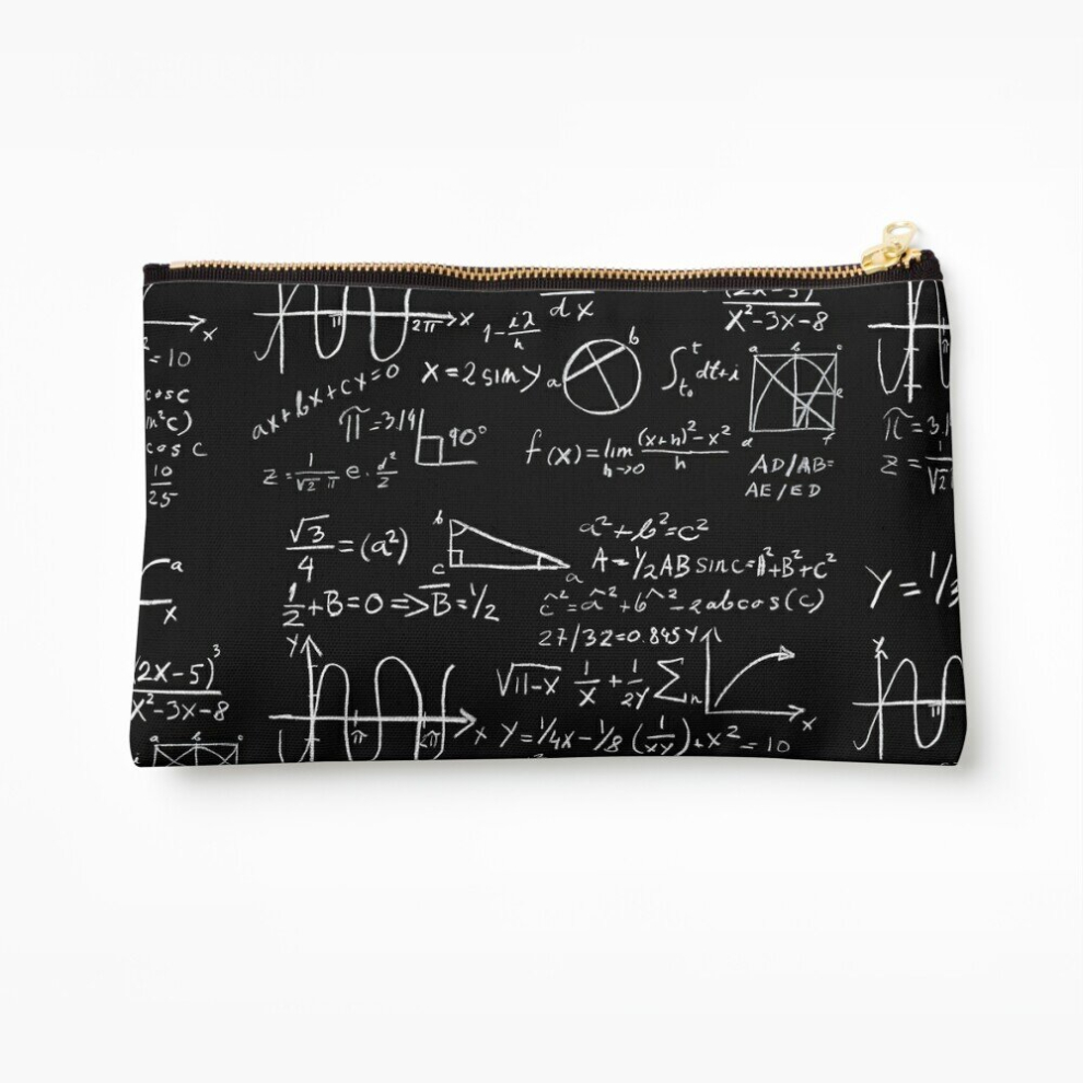 Whibos Makeup Bag Math Cosmetic Organizer Tyvek Paper Bags Zipper Pouch