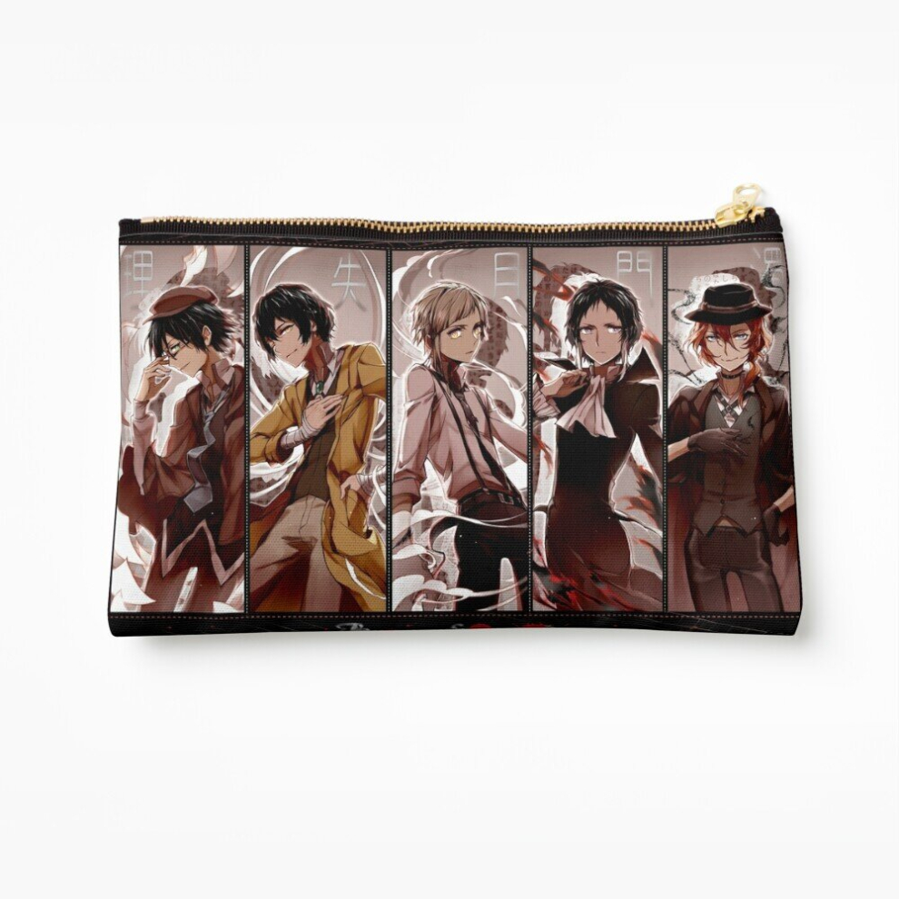 Whibos Makeup Bag Bungou Stray Dogs Cosmetic Organizer Tyvek Paper Bags Zipper Pouch