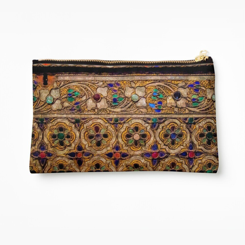 Whibos Makeup Bag Persian Inlay Cosmetic Organizer Tyvek Paper Bags Zipper Pouch