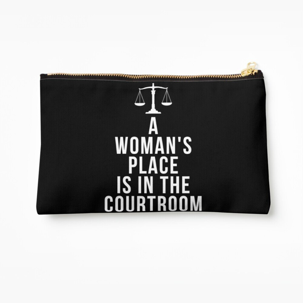 Whibos Makeup Bag A Woman's Place Is In The Courtroom Cosmetic Organizer Tyvek Paper Bags Zipper Pouch