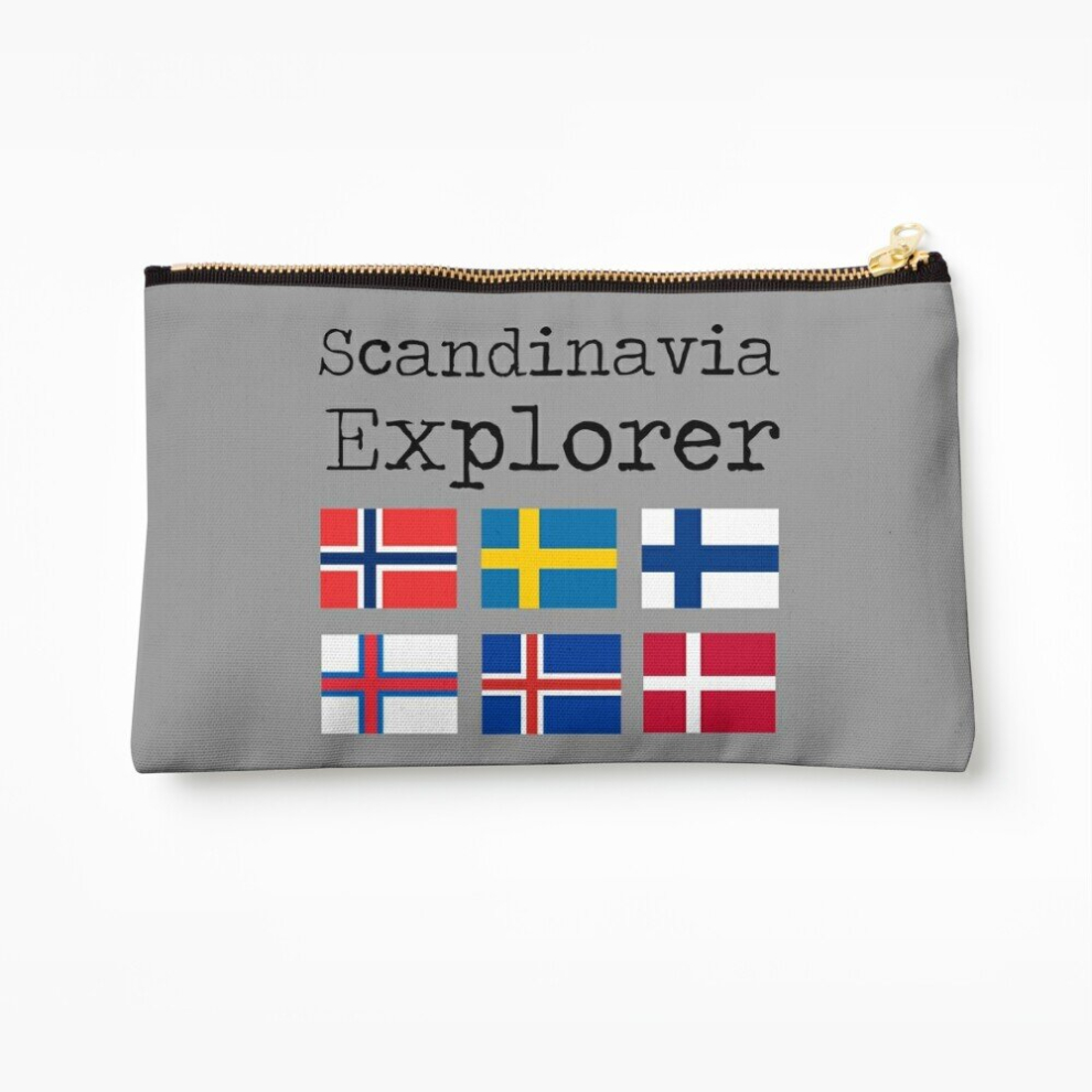 Whibos Makeup Bag Scandinavia Explorer Cosmetic Organizer Tyvek Paper Bags Zipper Pouch