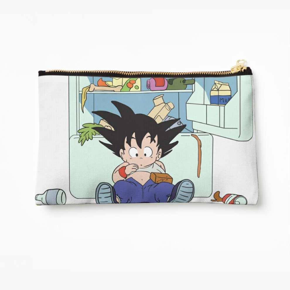 Whibos Makeup Bag Goku Attack The Fridge - Dragon Ball Cosmetic Organizer Tyvek Paper Bags Zipper Pouch