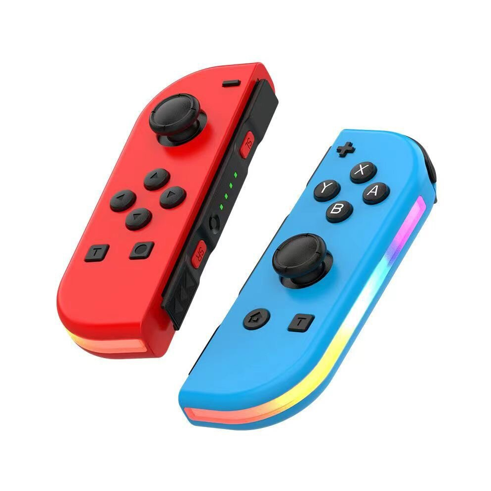 (Red Blue) Wireless Controller For Nintendo Switch, OLED, Lite Gamepad Joystick (L/R) With RGB Right