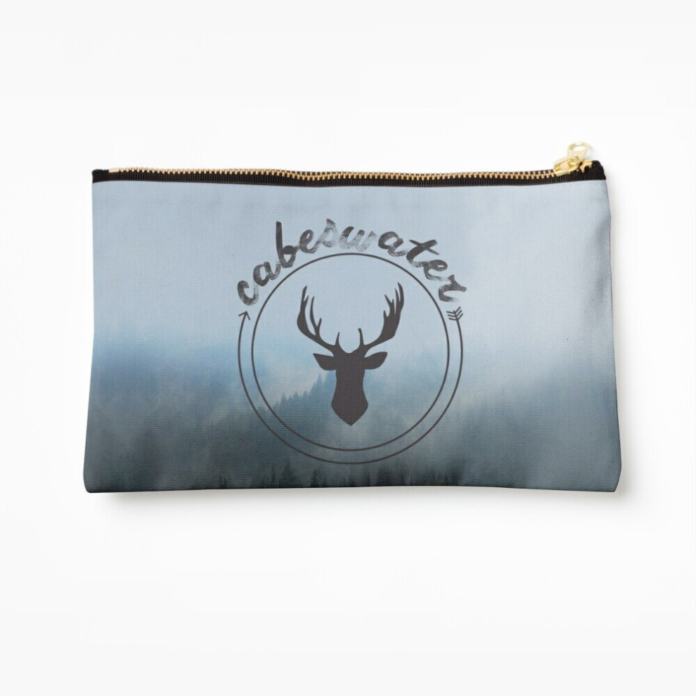 Whibos Makeup Bag The Raven Cycle - Cabeswater Logo (Woods) Cosmetic Organizer Tyvek Paper Bags Zipper Pouch
