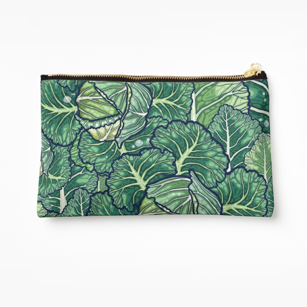 Whibos Makeup Bag Dreaming Cabbages Cosmetic Organizer Tyvek Paper Bags Zipper Pouch