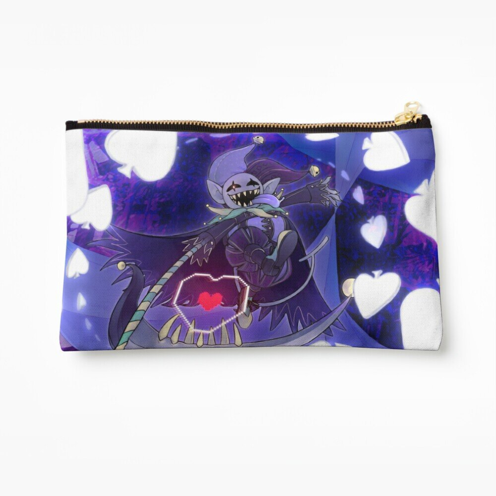Whibos Makeup Bag Deltarune - Jevil Cosmetic Organizer Tyvek Paper Bags Zipper Pouch