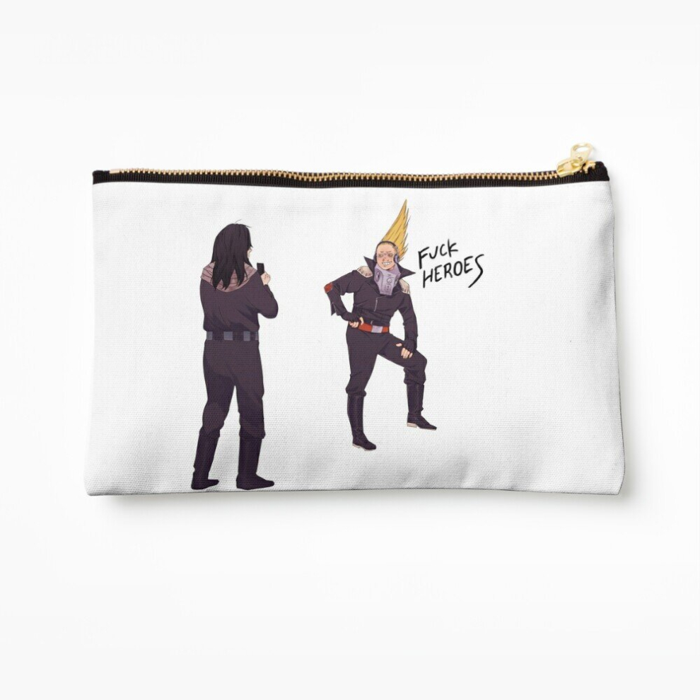 Whibos Makeup Bag Fuck Heroes Cosmetic Organizer Tyvek Paper Bags Zipper Pouch