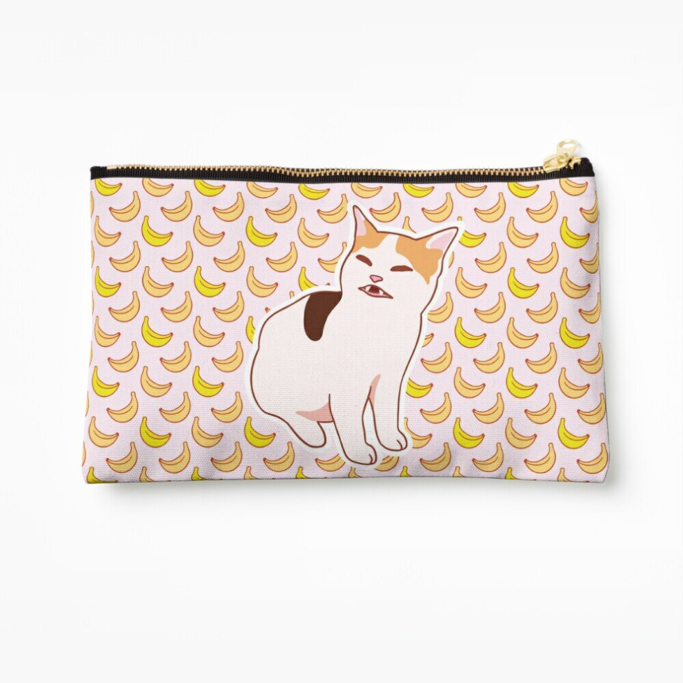 Whibos Makeup Bag No Banana Cat Cosmetic Organizer Tyvek Paper Bags Zipper Pouch