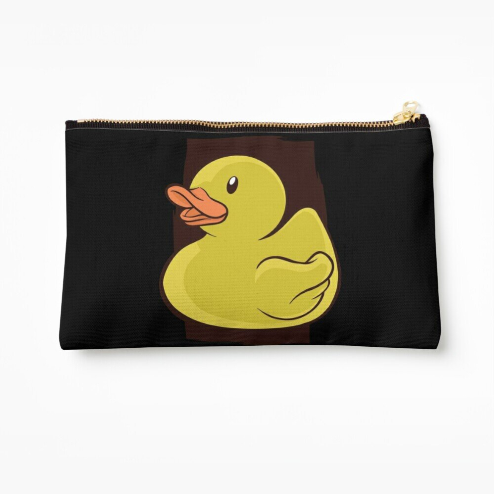 Whibos Yellow Makeup Bag Duck Cosmetic Organizer Tyvek Paper Bags Zipper Pouch