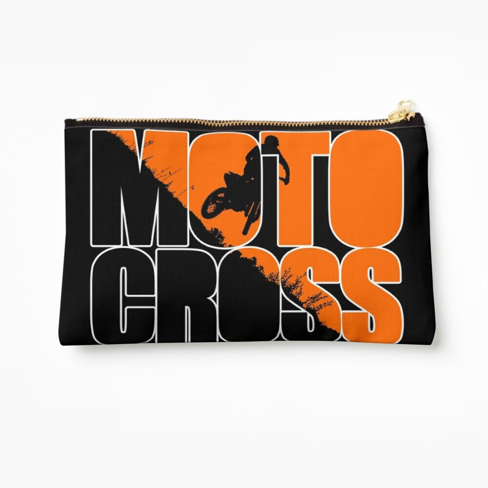 Whibos Makeup Bag Motocross Cosmetic Organizer Tyvek Paper Bags Zipper Pouch