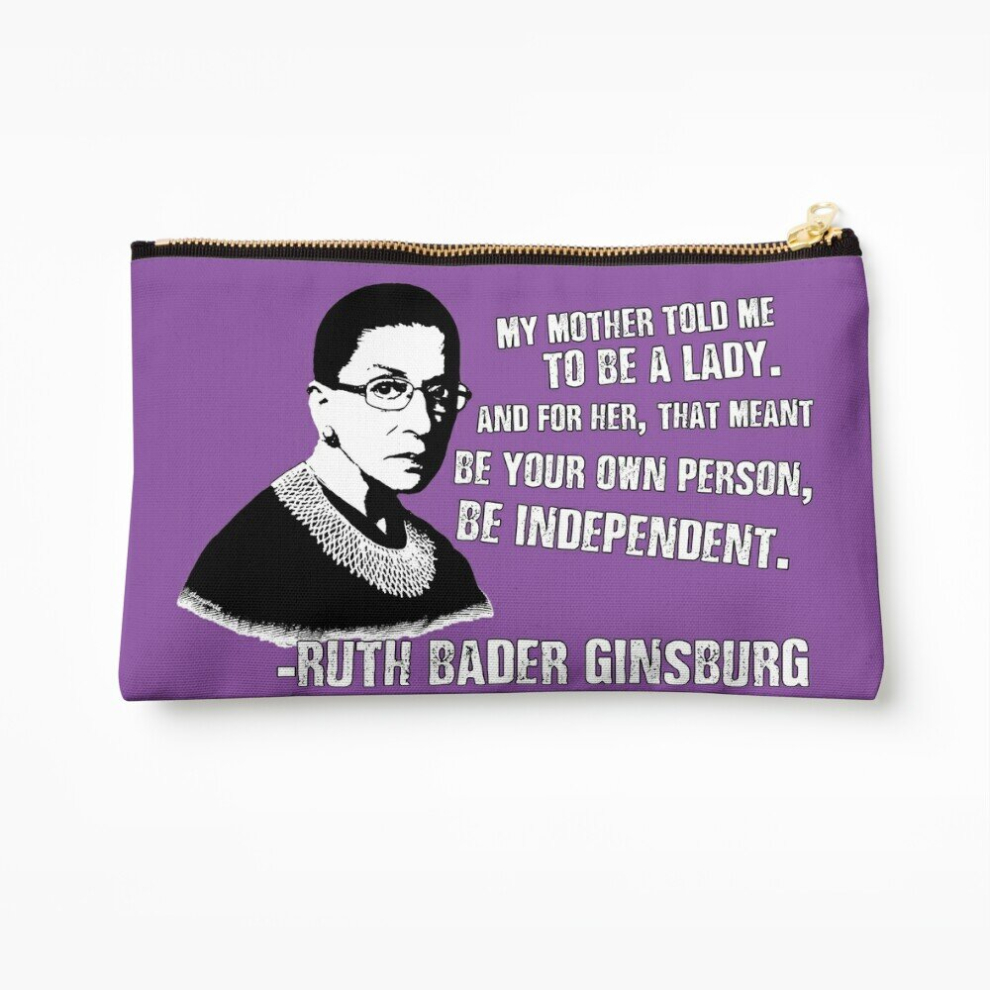 Whibos Makeup Bag Revolutionary Women: Ruth Bader Ginsburg Cosmetic Organizer Tyvek Paper Bags Zipper Pouch