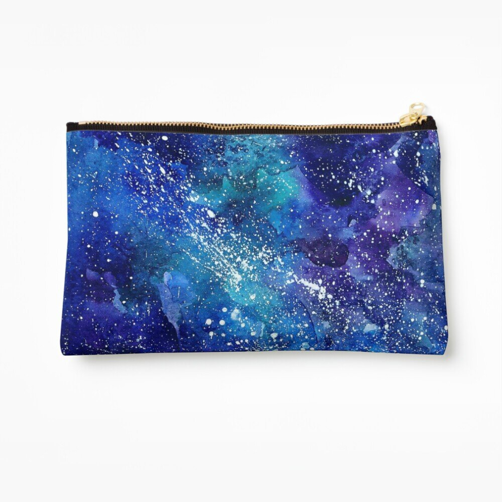 Whibos Makeup Bag Watercolor Cosmetic Organizer Tyvek Paper Bags Zipper Pouch