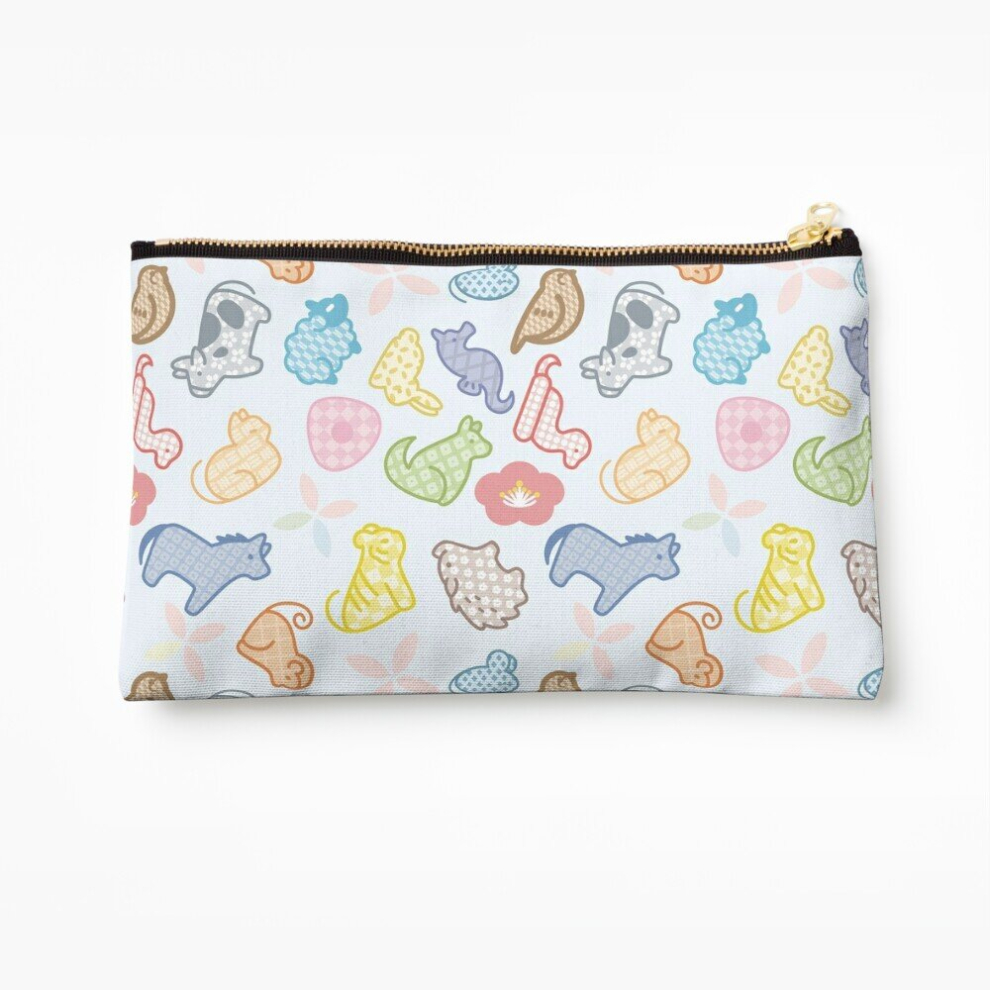 Whibos Makeup Bag Fruits Basket Cute Pattern Cosmetic Organizer Tyvek Paper Bags Zipper Pouch