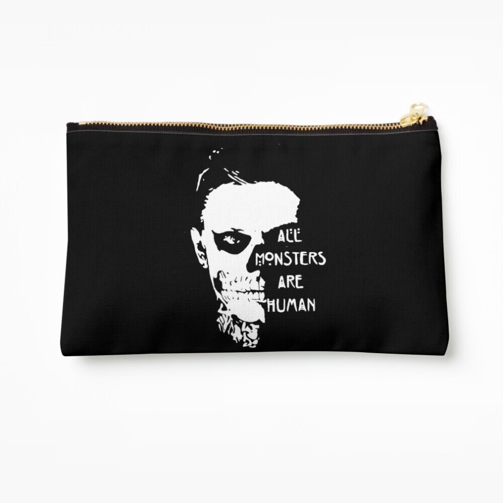 Whibos Makeup Bag Scary Ever Skull Cosmetic Organizer Tyvek Paper Bags Zipper Pouch