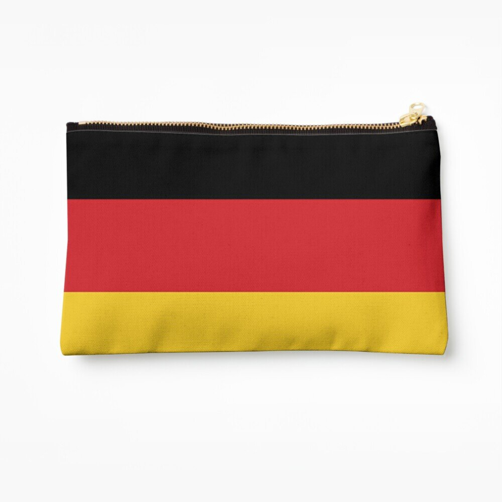 Whibos Makeup Bag German Flag Cosmetic Organizer Tyvek Paper Bags Zipper Pouch