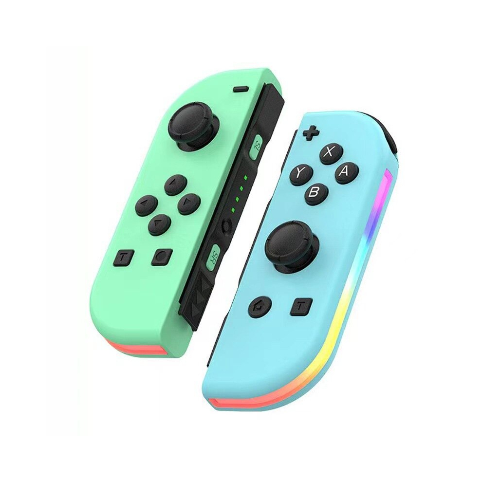 (Green Blue) Wireless Controller For Nintendo Switch, OLED, Lite Gamepad Joystick (L/R) With RGB Right