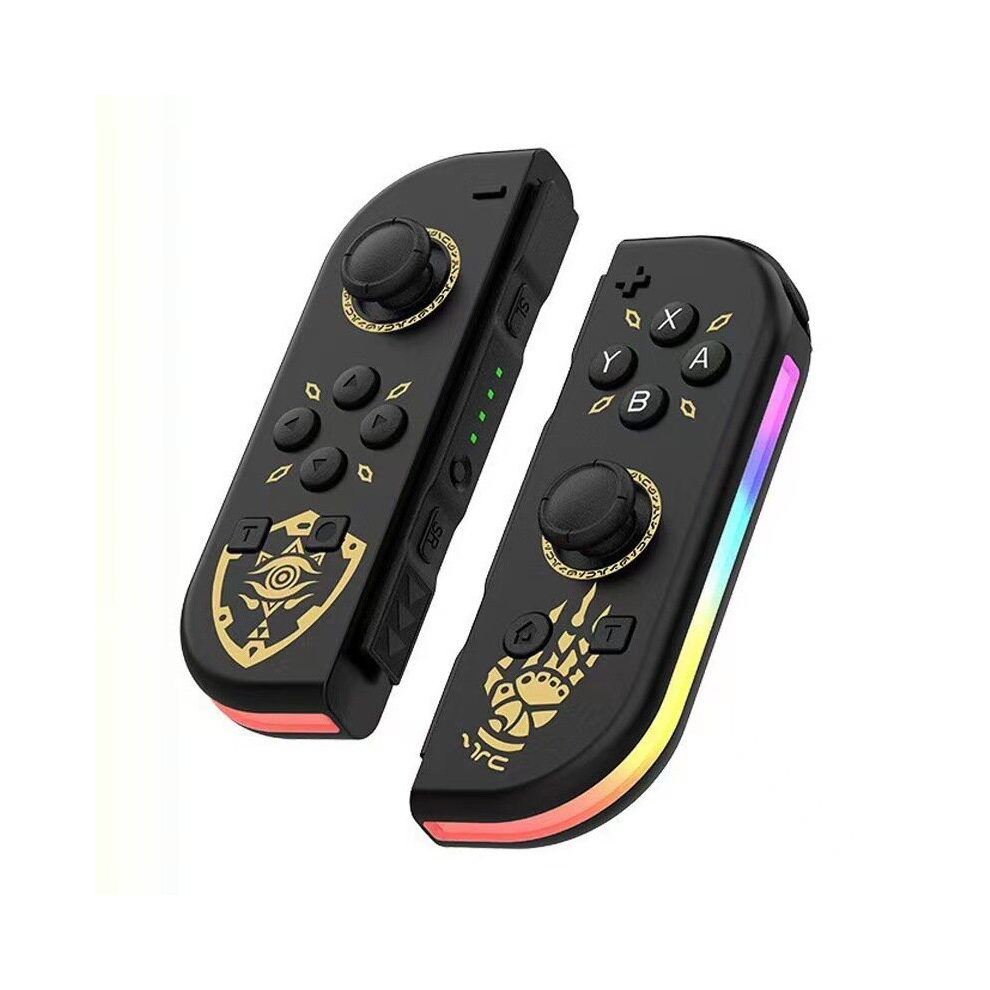 (Black) Wireless Controller For Nintendo Switch, OLED, Lite Gamepad Joystick (L/R) With RGB Right