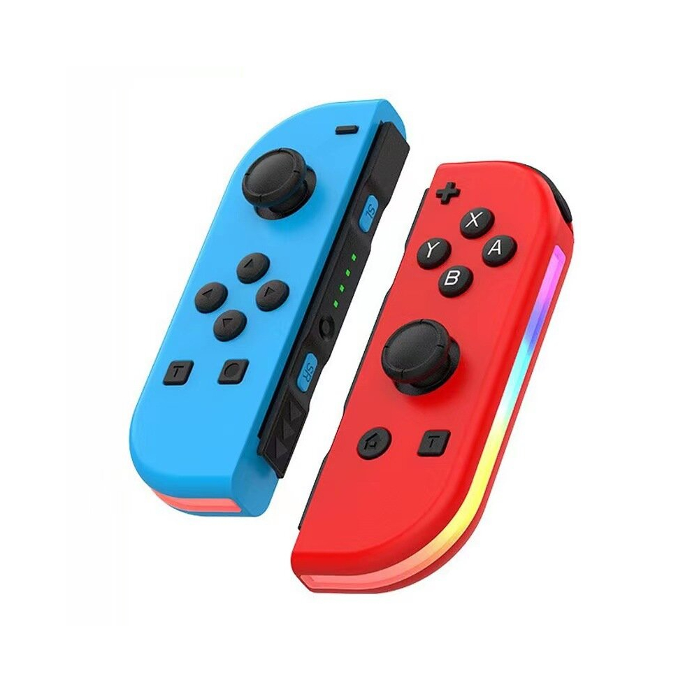 (Blue Red) Wireless Controller For Nintendo Switch, OLED, Lite Gamepad Joystick (L/R) With RGB Right