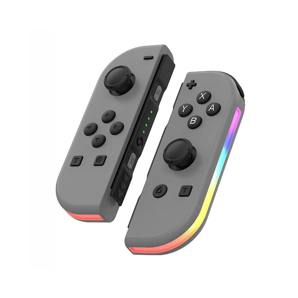 (Gray) Wireless Controller For Nintendo Switch, OLED, Lite Gamepad Joystick (L/R) With RGB Right