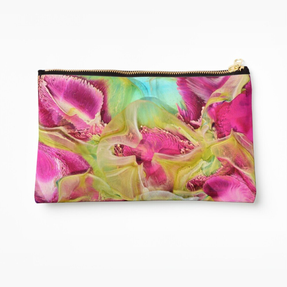 Whibos Makeup Bag Bloom Cosmetic Organizer Tyvek Paper Bags Zipper Pouch