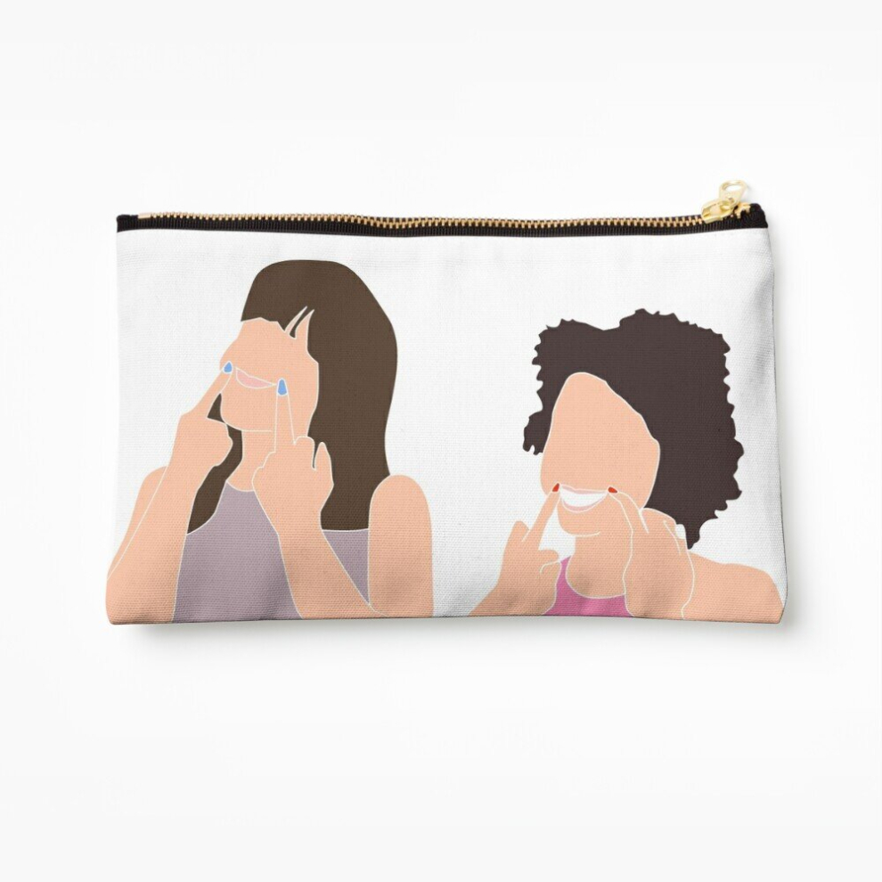 Whibos Makeup Bag Smile Cosmetic Organizer Tyvek Paper Bags Zipper Pouch