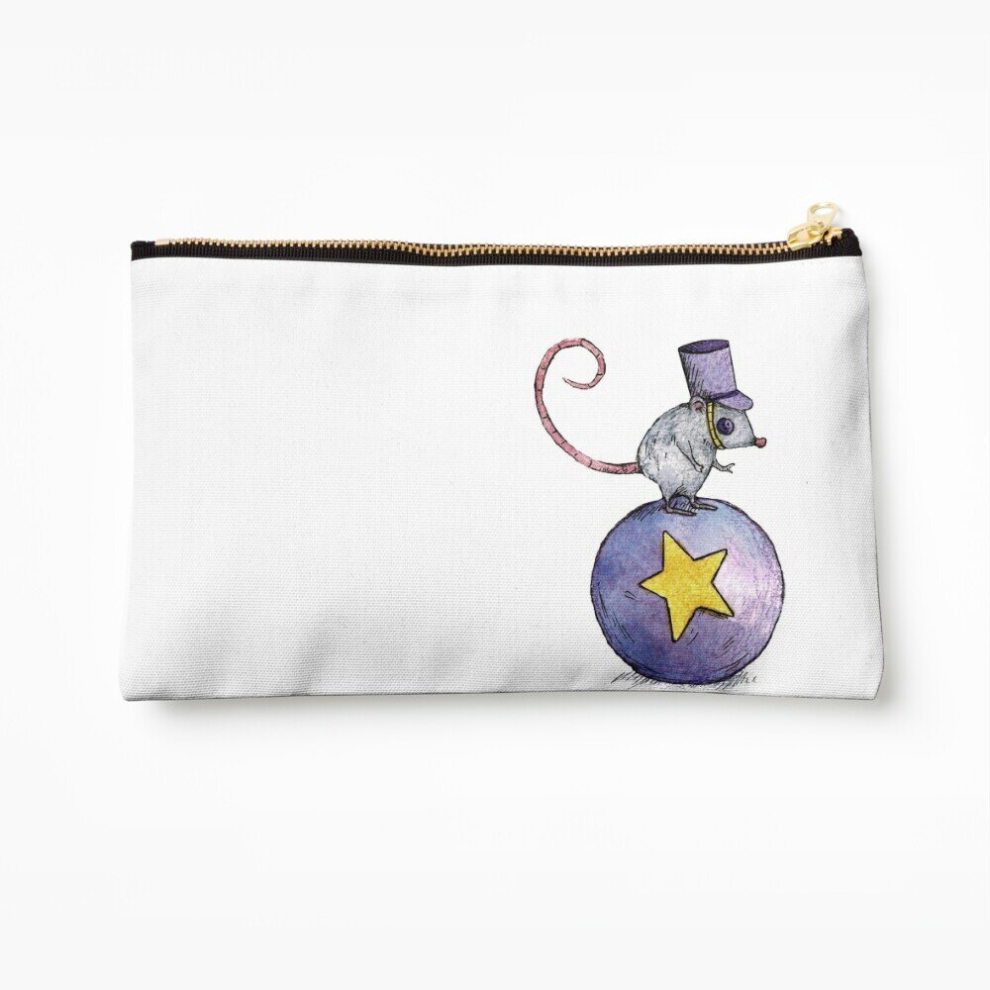 Whibos Makeup Bag Twitchy Witchy Girl Cosmetic Organizer Tyvek Paper Bags Zipper Pouch