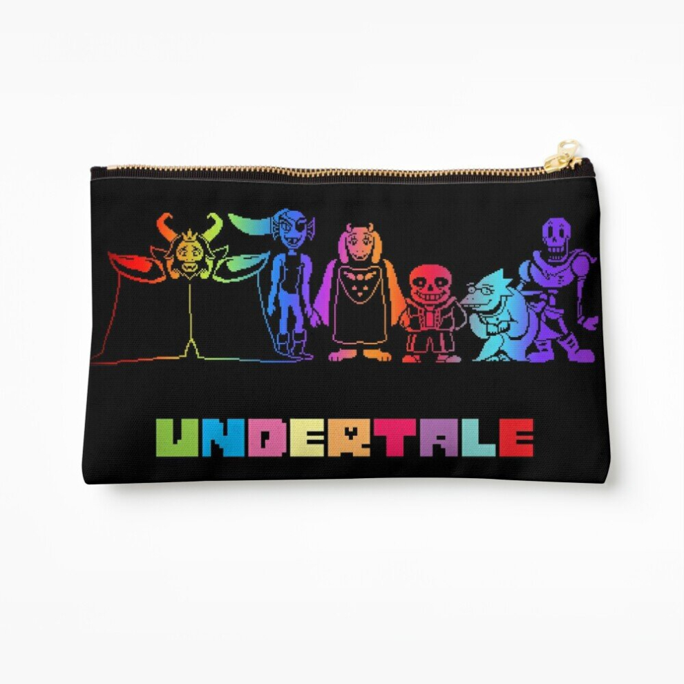 Whibos Makeup Bag Undertale Cosmetic Organizer Tyvek Paper Bags Zipper Pouch