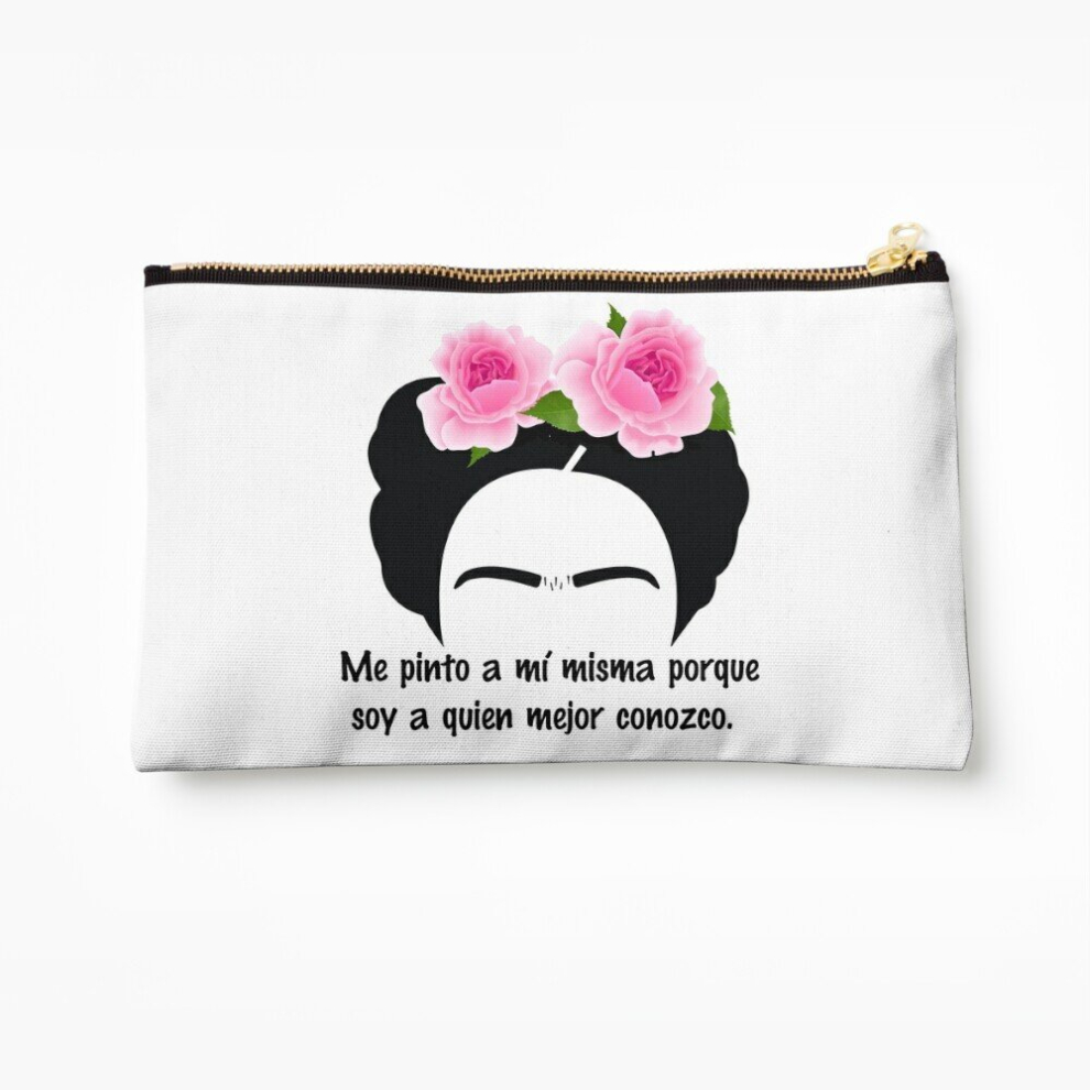 Whibos Makeup Bag Frida I Paint Myself Cosmetic Organizer Tyvek Paper Bags Zipper Pouch