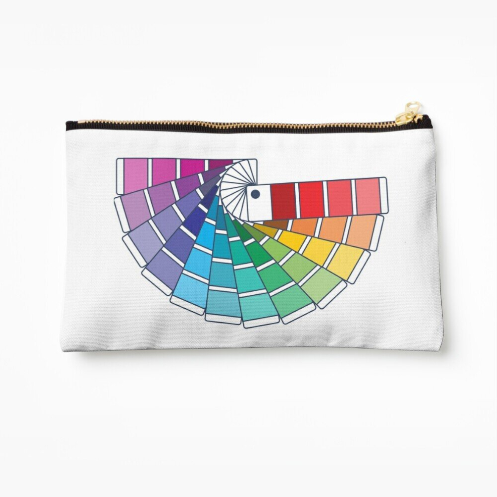 Whibos Makeup Bag Pantone Color Chip Swatches Books Cosmetic Organizer Tyvek Paper Bags Zipper Pouch