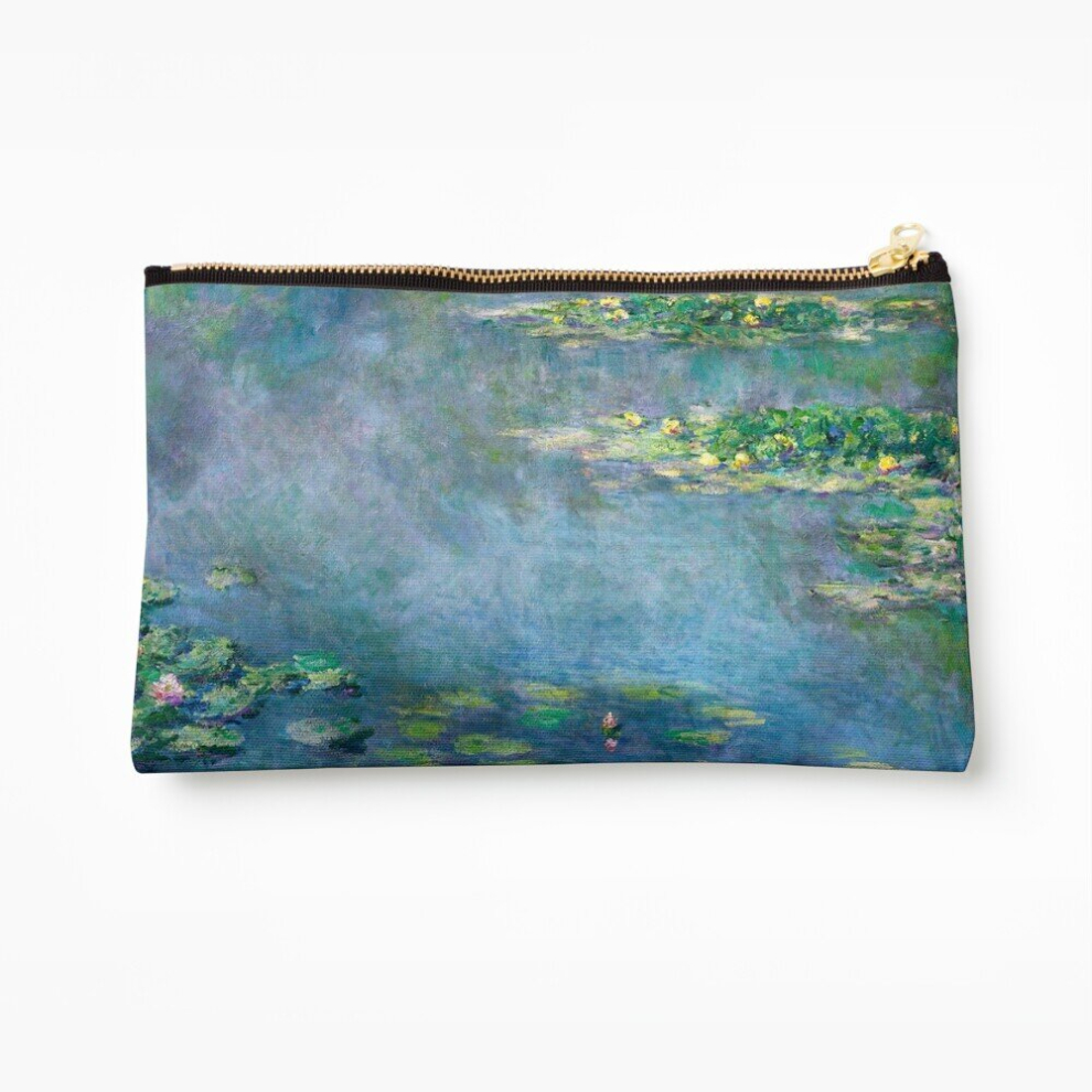 Whibos Makeup Bag Claude Monet - Water Lilies Cosmetic Organizer Tyvek Paper Bags Zipper Pouch