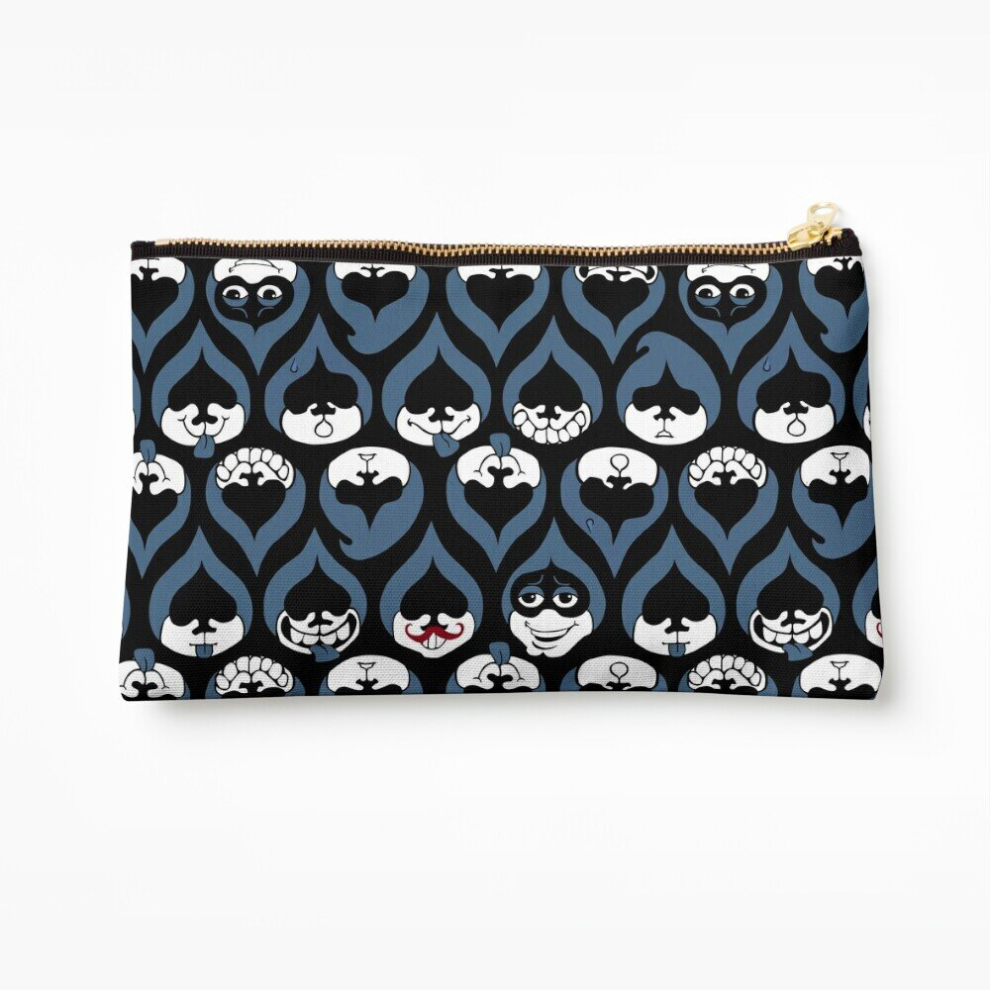 Whibos Makeup Bag Deltarune - Lancer Face Drop Pattern Cosmetic Organizer Tyvek Paper Bags Zipper Pouch