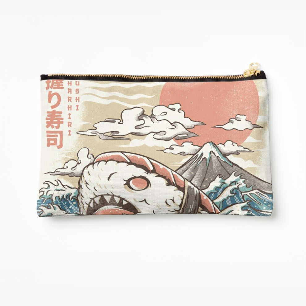 Whibos Makeup Bag Sharkiri Sushi Cosmetic Organizer Tyvek Paper Bags Zipper Pouch