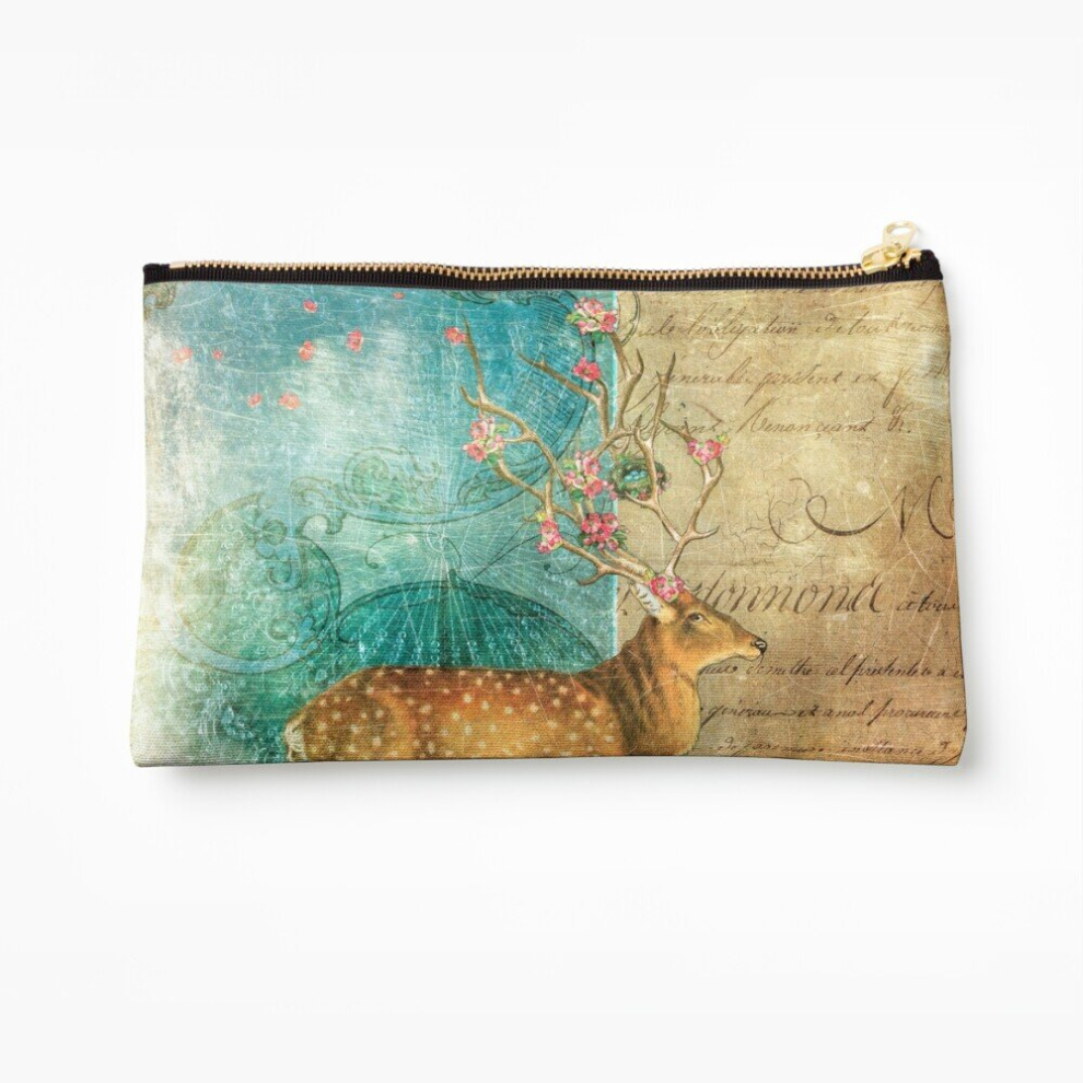 Whibos Makeup Bag Bloom Cosmetic Organizer Tyvek Paper Bags Zipper Pouch