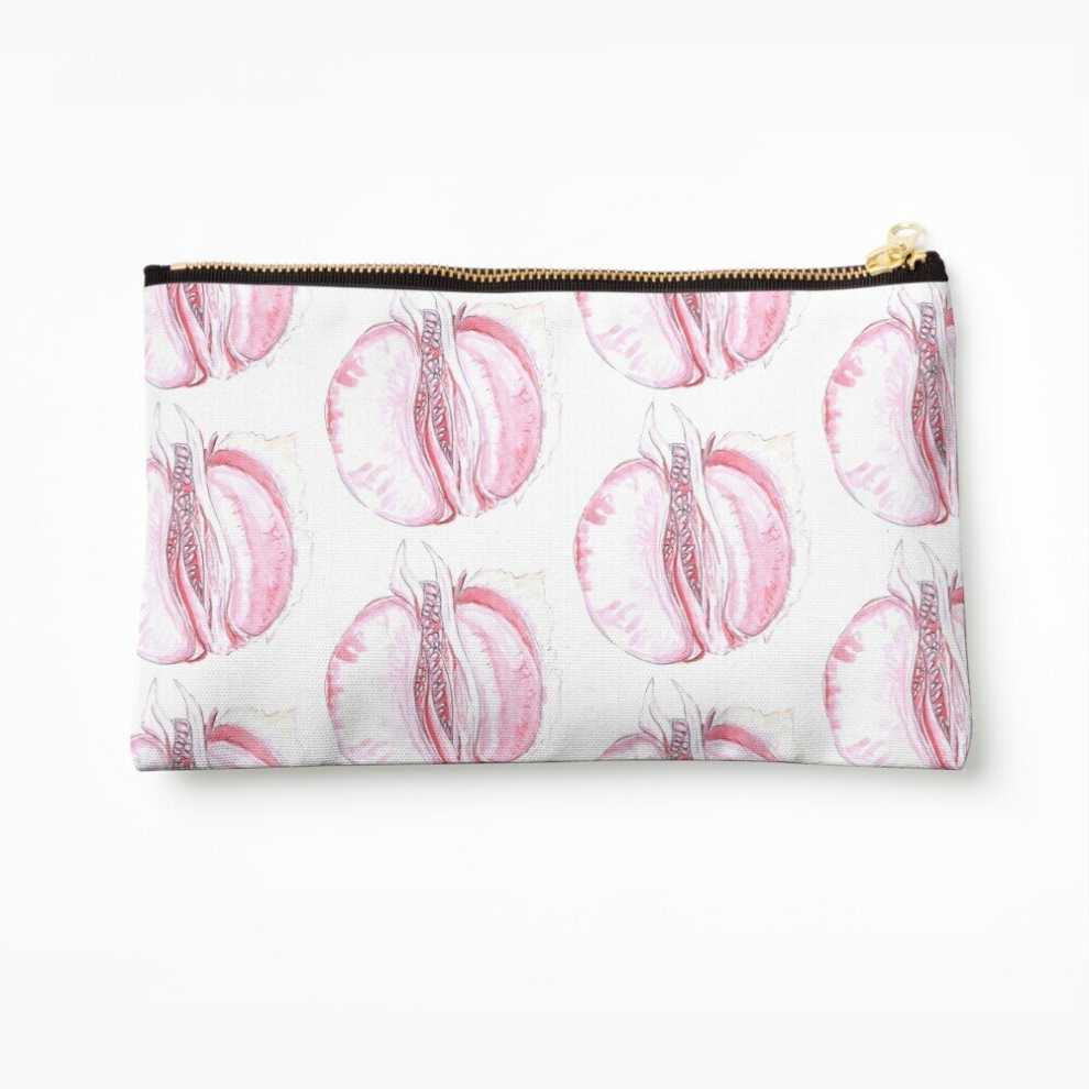 Whibos Makeup Bag Grapefruit Cosmetic Organizer Tyvek Paper Bags Zipper Pouch