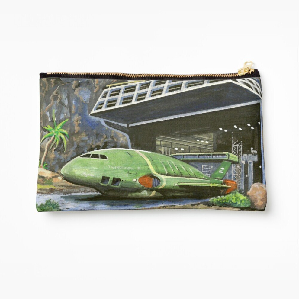Whibos Makeup Bag Thunderbird 2 From Thunderbirds Cosmetic Organizer Tyvek Paper Bags Zipper Pouch