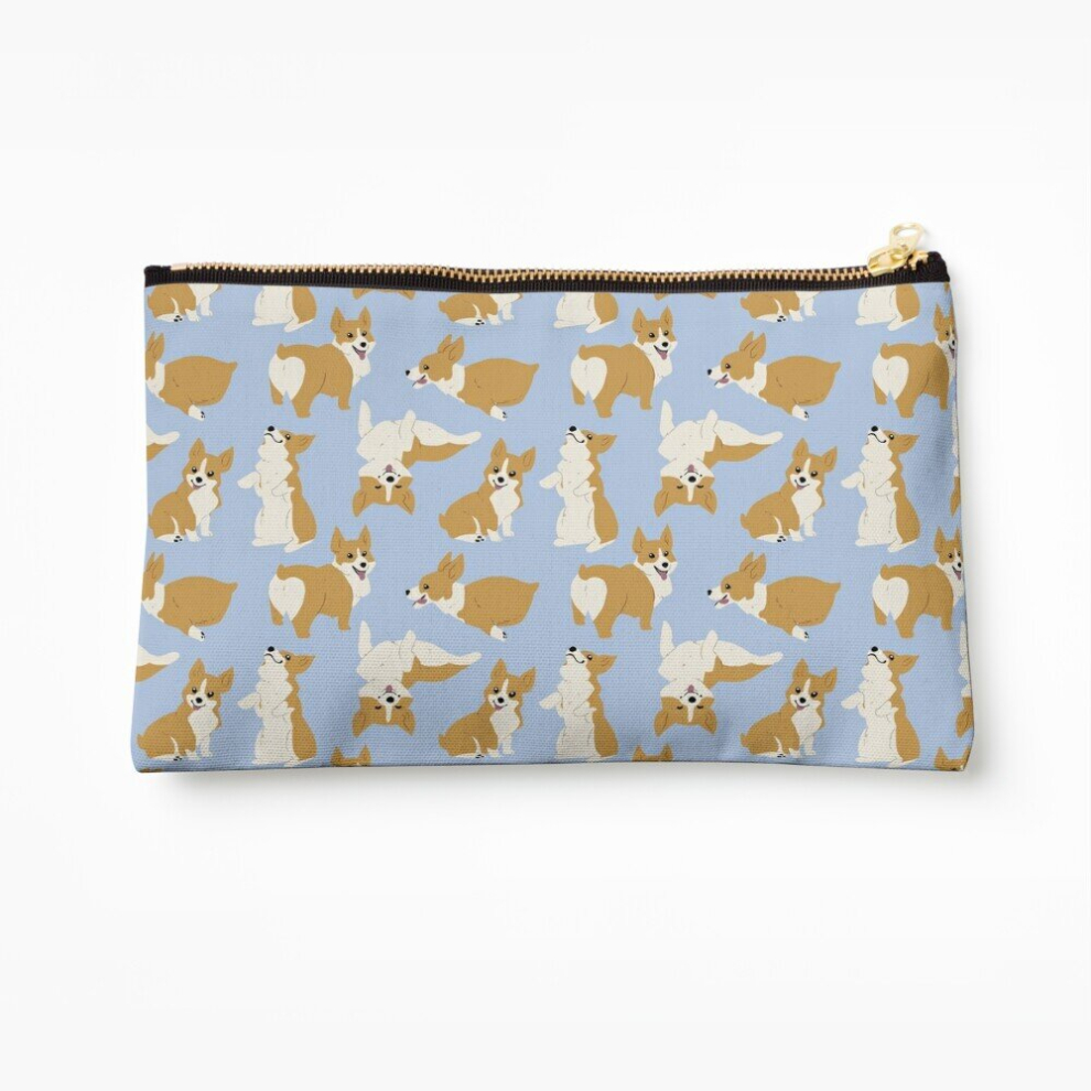 Whibos Makeup Bag Corgi Corgs Cosmetic Organizer Tyvek Paper Bags Zipper Pouch