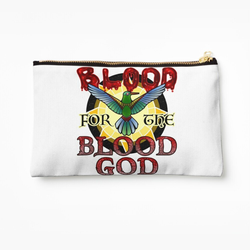 Whibos Makeup Bag Blood For The Blood God Cosmetic Organizer Tyvek Paper Bags Zipper Pouch