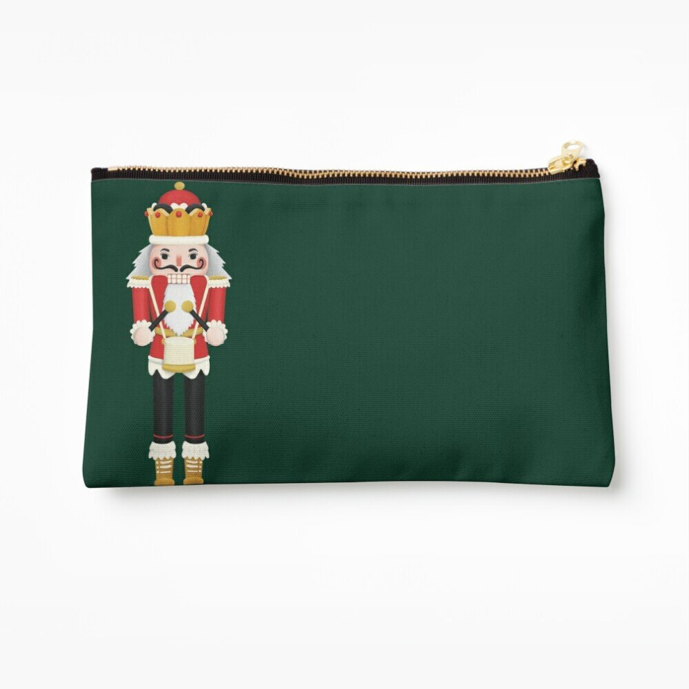 Whibos Makeup Bag Nutcracker Cosmetic Organizer Tyvek Paper Bags Zipper Pouch