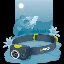 REWIND Rechargeable Headlamp with Adjustable Headband