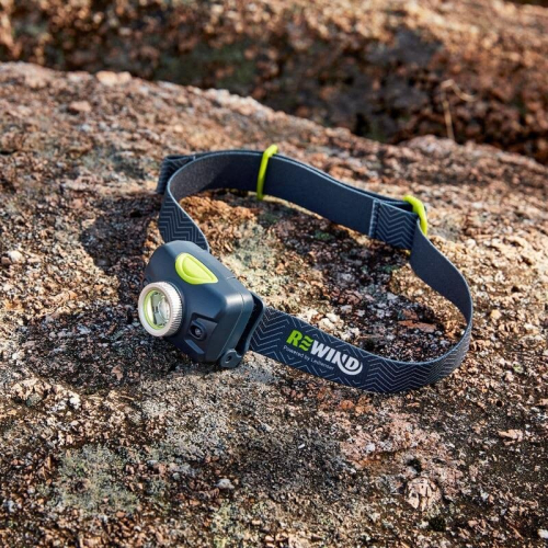 REWIND Rechargeable Headlamp with Adjustable Headband 1