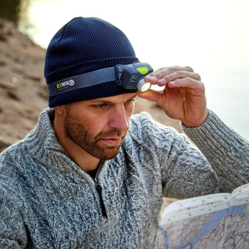REWIND Rechargeable Headlamp with Adjustable Headband 2