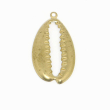 10pcs Single Hanging Geometric Raised Dot Hollow Conch Oval Earring Pendant Bracelet Hairpin Necklace Pendant