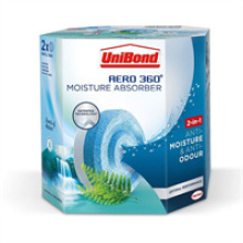 Unibond AERO 360 Moisture Absorber Refill Waterfall Freshness - 2 x 450g
