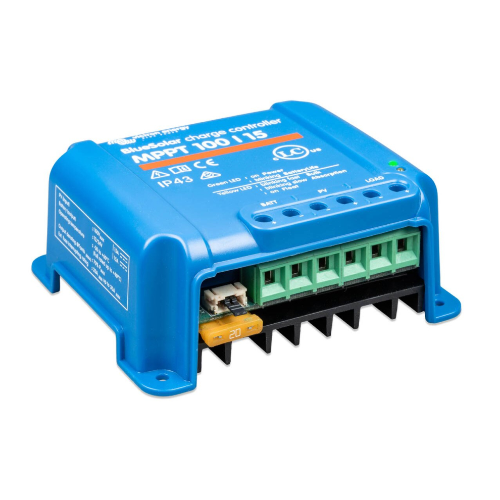 Victron Energy Bluesolar Mppt 100V 15 Amp 12/24-Volt Solar Charge Controller 8719076025337