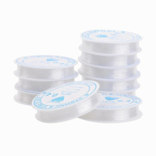 10Rolls Clear Elastic Crystal Thread for Bracelets Jewelry Making DIY 0.4mm 0.5mm 0.6mm 0.7mm 0.8mm 1mm 10Rolls/lot