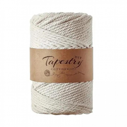 3xCotton Twisted Cord DIY Macrame String Rope Textile Accessories 5mm-100m 1