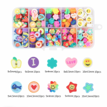 Polymer Clay Acrylic Loose Beads Kits Box Jewelry Accessories For Child Crafts Jewelry Making Supplier