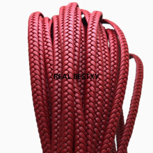 3m/lot approx 8*3mm Red Braided Leather Cord Findings Bracelets Accessories Leather Rope For DIY Bracelet Jewelry Making diy