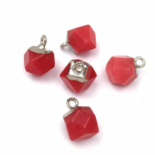 Natural Stone Crystal Pendant charm Geometric Shape Pendants for Jewelry Making Supplies DIY Fine necklace accessories 8x12mm