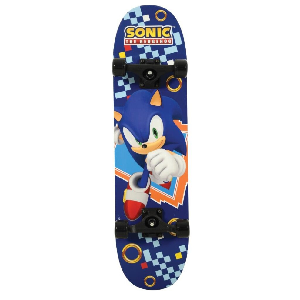 Sonic The Hedgehog Kids Skateboard - Blue